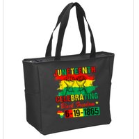 Juneteenth Breaking Every Chain Since 1865 African American Zip Tote Bag