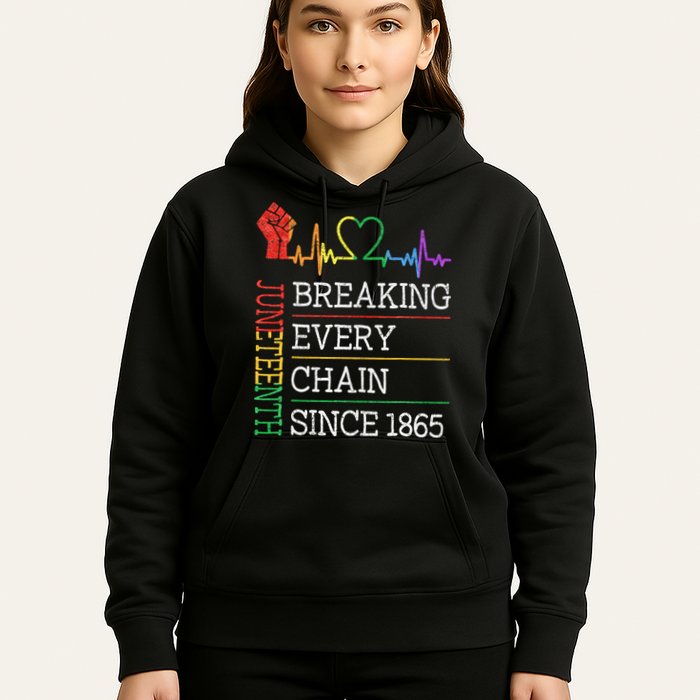 Juneteenth Breaking Every Chain Since 1865 Hoodie