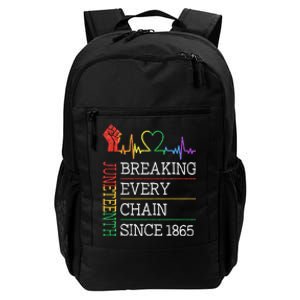 Juneteenth Breaking Every Chain Since 1865 Daily Commute Backpack