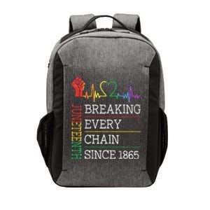 Juneteenth Breaking Every Chain Since 1865 Vector Backpack