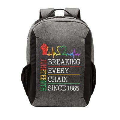 Juneteenth Breaking Every Chain Since 1865 Vector Backpack