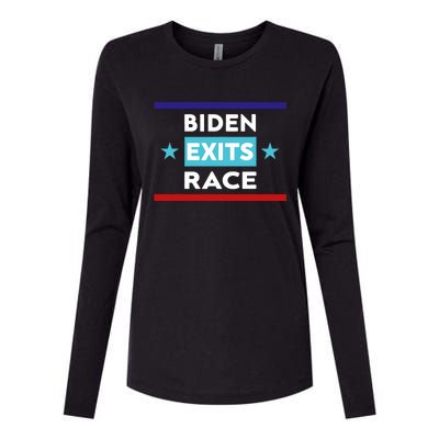 Joe Biden Exits Race Womens Cotton Relaxed Long Sleeve T-Shirt