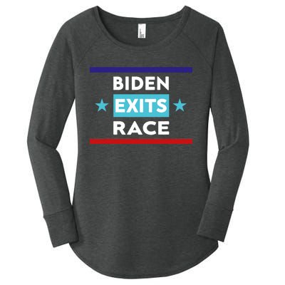 Joe Biden Exits Race Women's Perfect Tri Tunic Long Sleeve Shirt