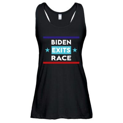 Joe Biden Exits Race Ladies Essential Flowy Tank