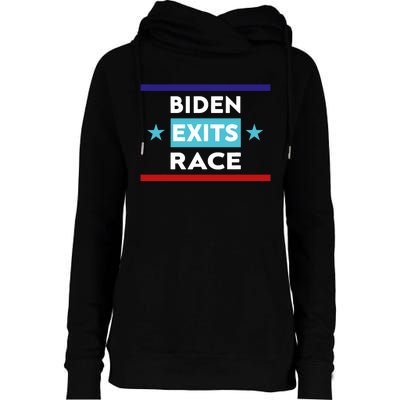 Joe Biden Exits Race Womens Funnel Neck Pullover Hood