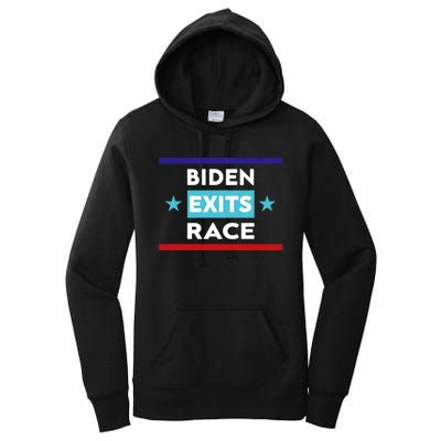 Joe Biden Exits Race Women's Pullover Hoodie