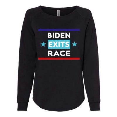 Joe Biden Exits Race Womens California Wash Sweatshirt