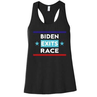 Joe Biden Exits Race Women's Racerback Tank