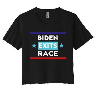 Joe Biden Exits Race Women's Crop Top Tee