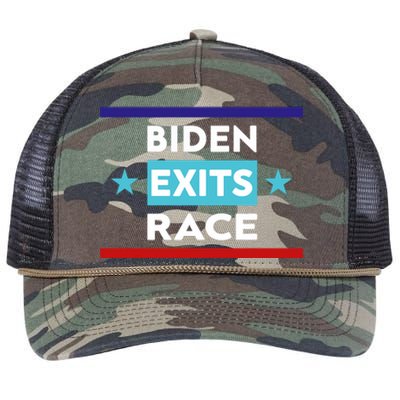 Joe Biden Exits Race Retro Rope Trucker Hat Cap