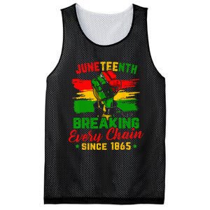 Juneteenth Breaking Every Chain Since 1865 Mesh Reversible Basketball Jersey Tank