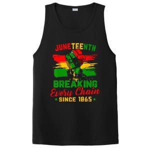 Juneteenth Breaking Every Chain Since 1865 PosiCharge Competitor Tank