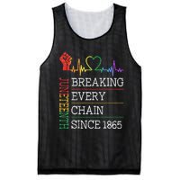 Juneteenth Breaking Every Chain Since 1865 Mesh Reversible Basketball Jersey Tank