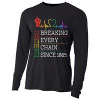 Juneteenth Breaking Every Chain Since 1865 Cooling Performance Long Sleeve Crew