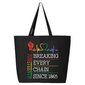 Juneteenth Breaking Every Chain Since 1865 25L Jumbo Tote