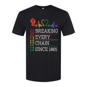 Juneteenth Breaking Every Chain Since 1865 Softstyle CVC T-Shirt