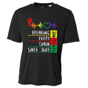 Juneteenth Breaking Every Chain Since 1865 Men Women Kids Cooling Performance Crew T-Shirt