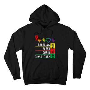 Juneteenth Breaking Every Chain Since 1865 Men Women Kids Hoodie