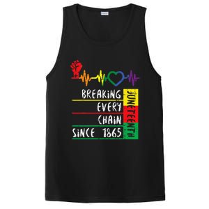 Juneteenth Breaking Every Chain Since 1865 Men Women Kids PosiCharge Competitor Tank