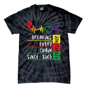 Juneteenth Breaking Every Chain Since 1865 Men Women Kids Tie-Dye T-Shirt