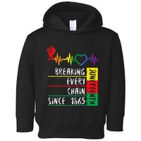 Juneteenth Breaking Every Chain Since 1865 Men Women Kids Toddler Hoodie