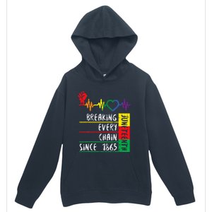 Juneteenth Breaking Every Chain Since 1865 Men Women Kids Urban Pullover Hoodie