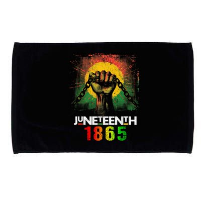 Junenth Break Every Chain Black History Remembrance Gift Microfiber Hand Towel