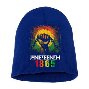 Junenth Break Every Chain Black History Remembrance Gift Short Acrylic Beanie