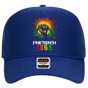 Junenth Break Every Chain Black History Remembrance Gift High Crown Mesh Back Trucker Hat