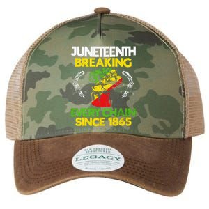 Juneteenth Breaking Every Chain Since 1865 African American Legacy Tie Dye Trucker Hat