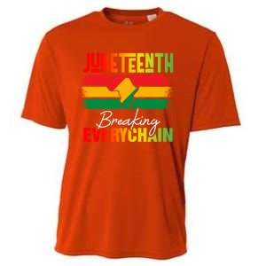 Junenth Breaking Every Chain Since 1865 Cool Gift Cooling Performance Crew T-Shirt