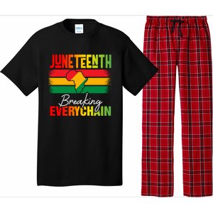 Junenth Breaking Every Chain Since 1865 Cool Gift Pajama Set