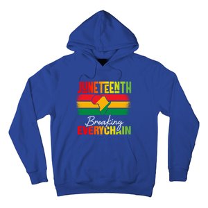 Junenth Breaking Every Chain Since 1865 Cool Gift Hoodie