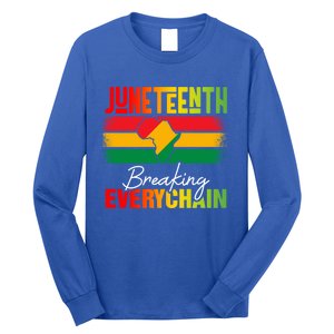 Junenth Breaking Every Chain Since 1865 Cool Gift Long Sleeve Shirt