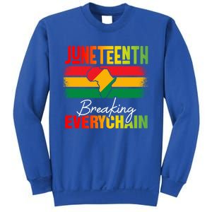 Junenth Breaking Every Chain Since 1865 Cool Gift Sweatshirt