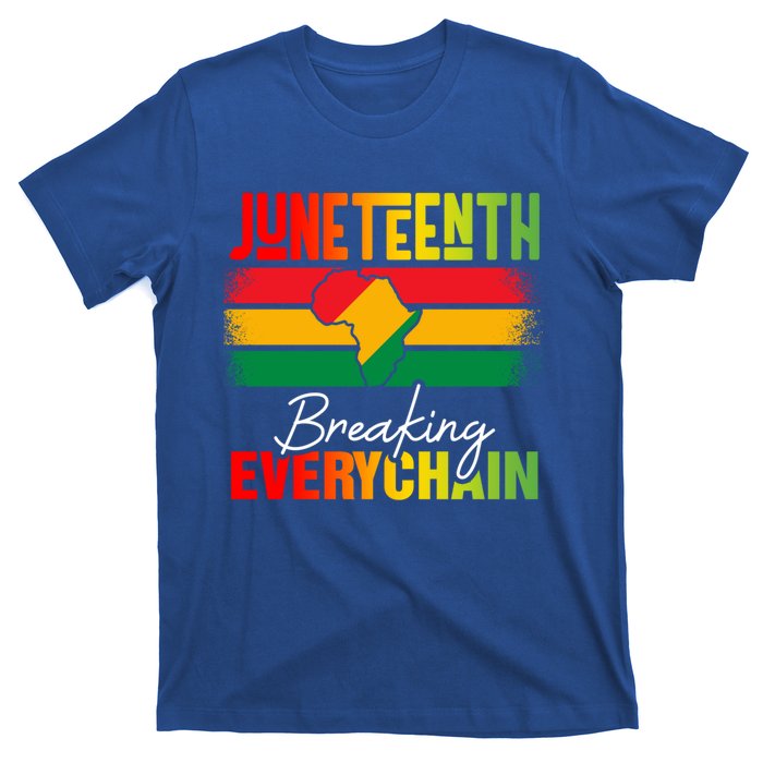 Junenth Breaking Every Chain Since 1865 Cool Gift T-Shirt