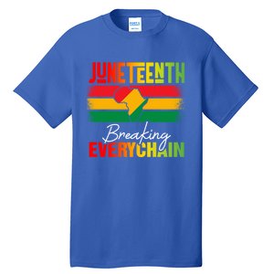 Junenth Breaking Every Chain Since 1865 Cool Gift Tall T-Shirt