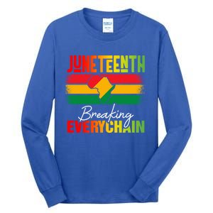 Junenth Breaking Every Chain Since 1865 Cool Gift Tall Long Sleeve T-Shirt