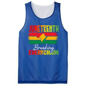 Junenth Breaking Every Chain Since 1865 Cool Gift Mesh Reversible Basketball Jersey Tank