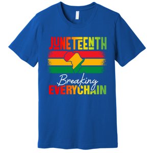 Junenth Breaking Every Chain Since 1865 Cool Gift Premium T-Shirt