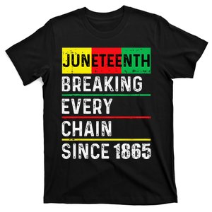 Juneteenth Breaking Every Chain Since 1865 African American T-Shirt