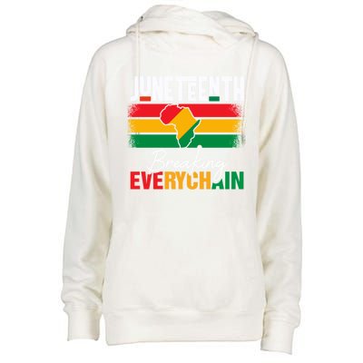 Junenth Breaking Every Chains Since 1865 Gift Womens Funnel Neck Pullover Hood