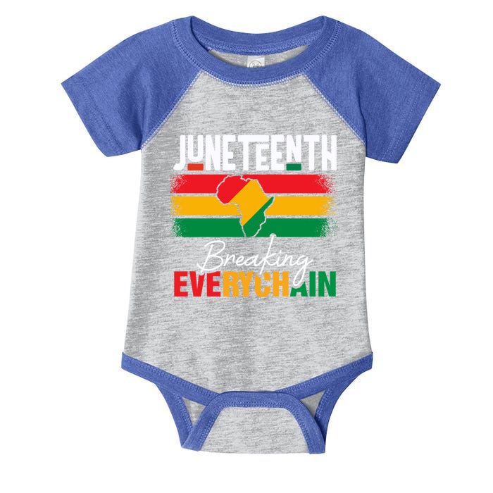 Junenth Breaking Every Chains Since 1865 Gift Infant Baby Jersey Bodysuit