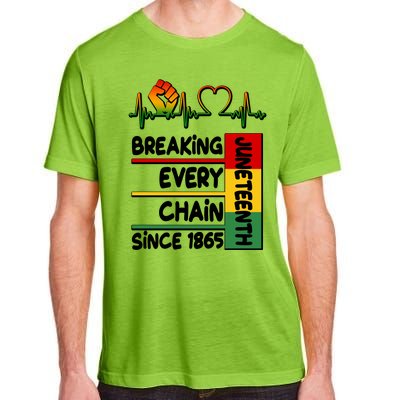 Juneteenth Breaking Every Chain Since 1865 Adult ChromaSoft Performance T-Shirt