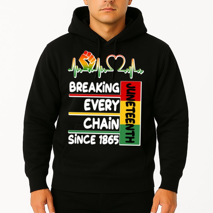 Juneteenth Breaking Every Chain Since 1865 Hoodie