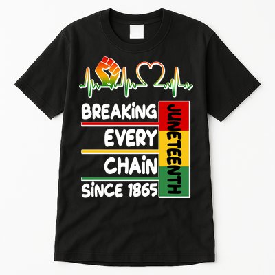 Juneteenth Breaking Every Chain Since 1865 Tall T-Shirt