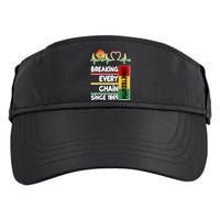 Juneteenth Breaking Every Chain Since 1865 Adult Drive Performance Visor