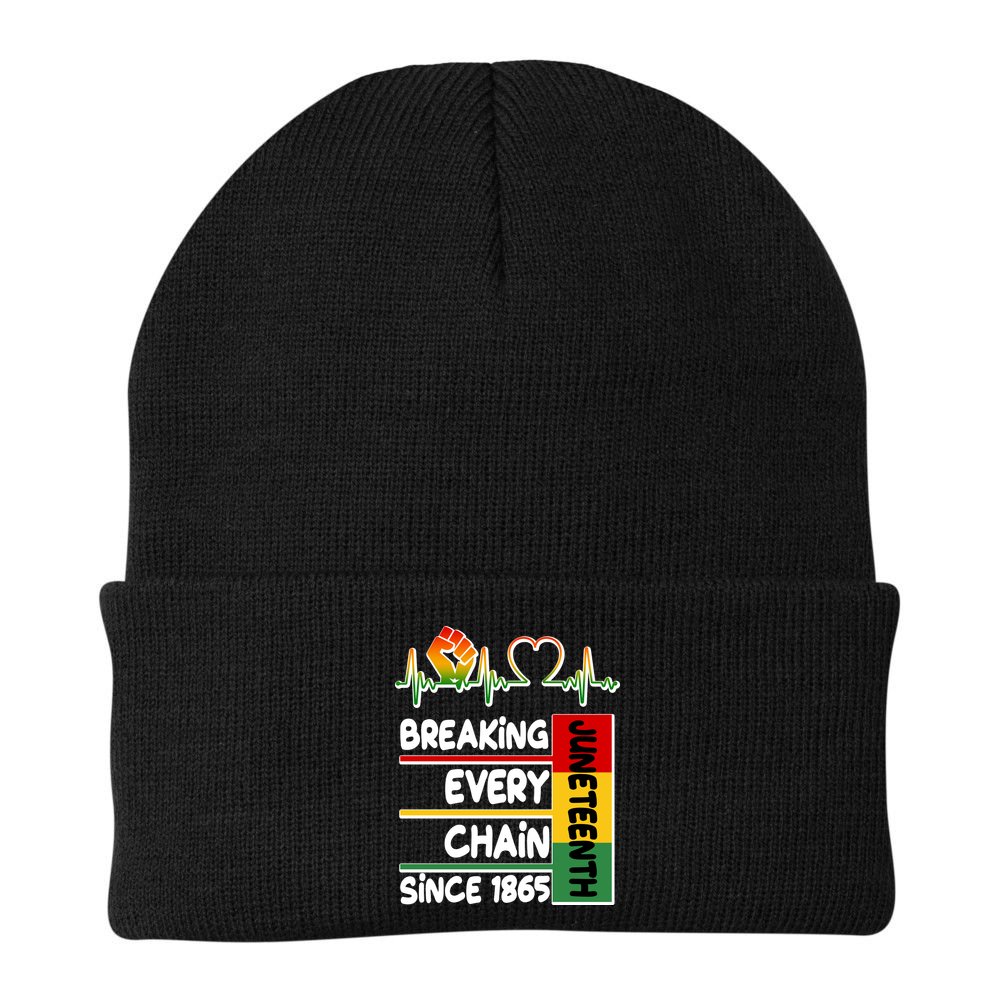 Juneteenth Breaking Every Chain Since 1865 Beanie