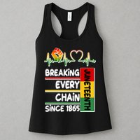 Juneteenth Breaking Every Chain Since 1865 Womens Tank Top
