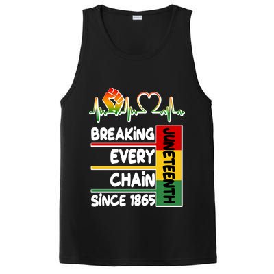 Juneteenth Breaking Every Chain Since 1865 PosiCharge Competitor Tank